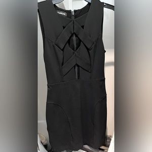 BEBE body-con dress black